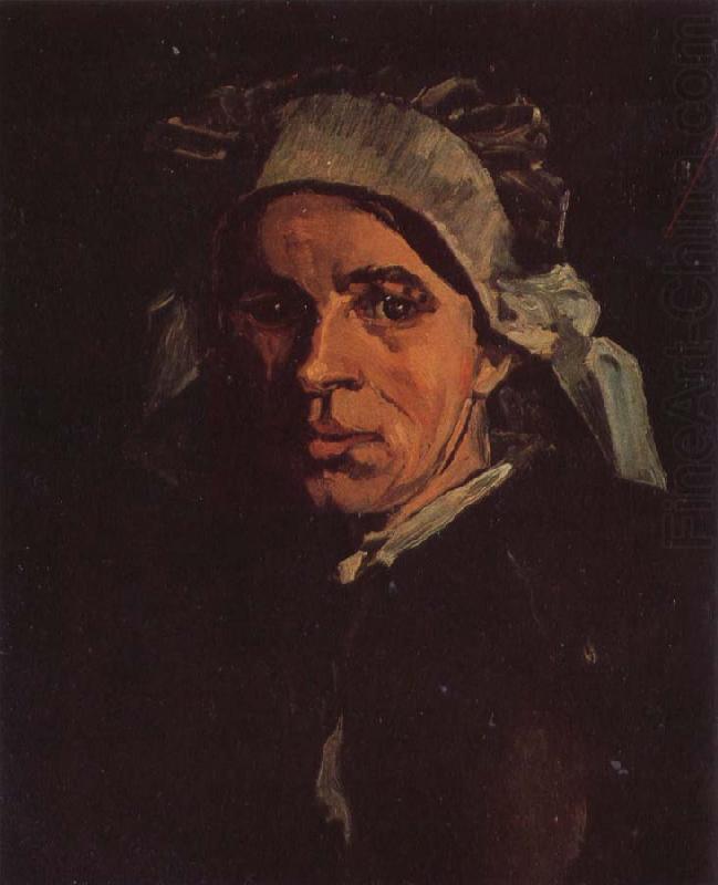 Vincent Van Gogh Head of a Peasant Woman with White Cap (nn04) china oil painting image